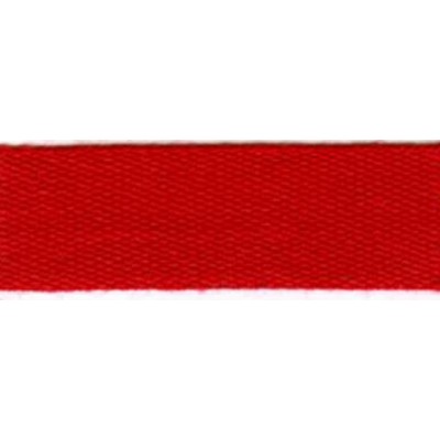 20 mm cotton ribbon - red