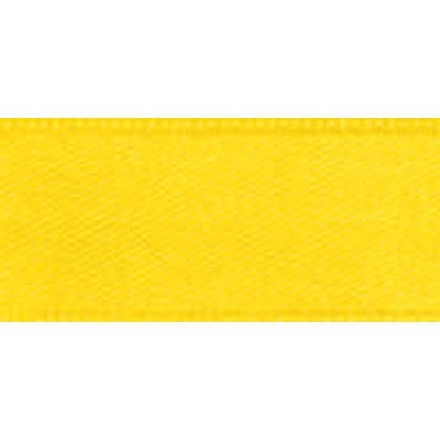 Satin ribbon 25 mm - yellow
