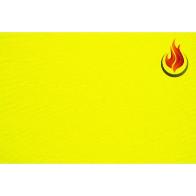 Lycra® brillante ignifugada M1 - amarillo fluor