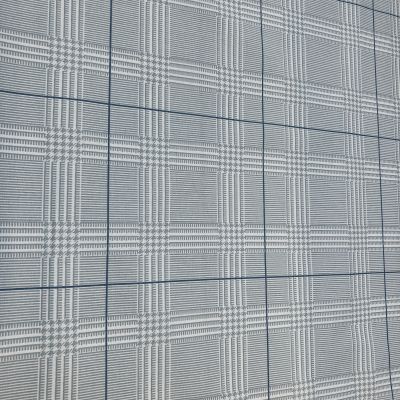 Tissu coton imprimé carreaux - gris