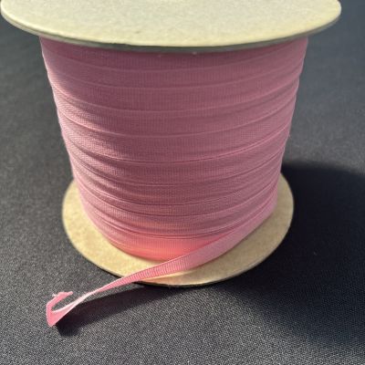 10 mm pink cotton ribbon in rolls of 250 meters