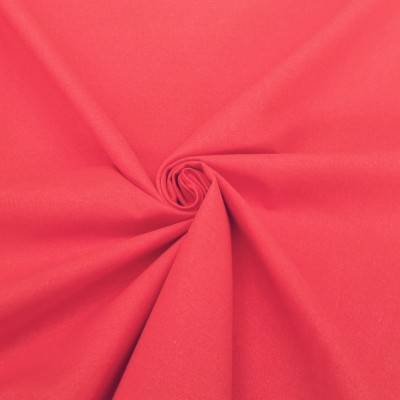 Red cotton fabric oeko-tex