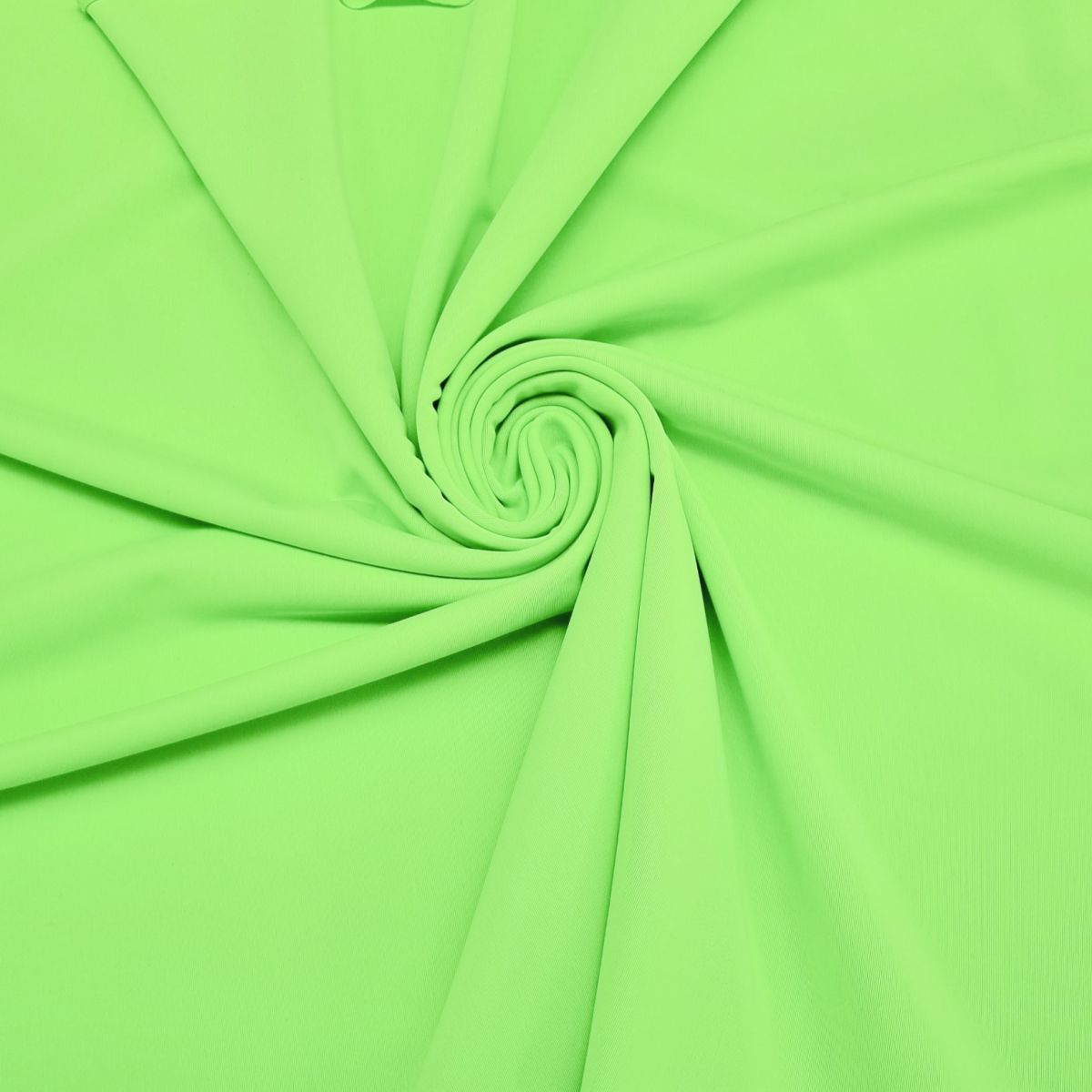 Tissu Lycra Mat Vert fluo au Mètre pour l'Habillement : Costume de Gym, Danse, Moulant