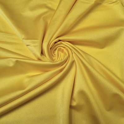Tissu lycra brillant - jaune