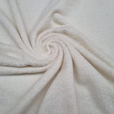 tejido felpa algodon marfil
