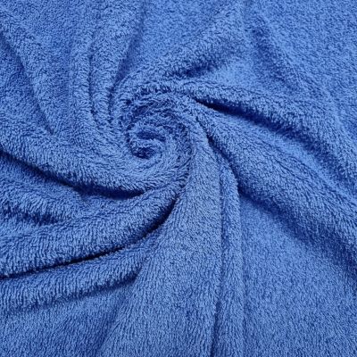 tejido felpa algodón -azul