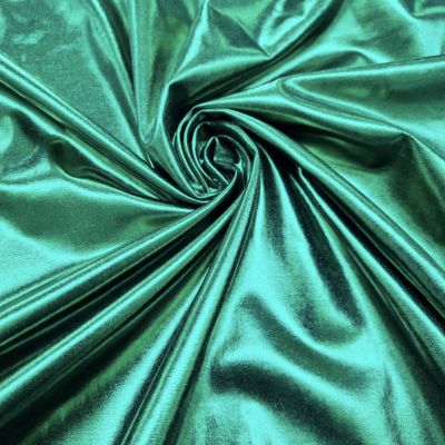 Metallic Lycra fabric - dark green