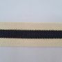 Two-tone black lurex strap