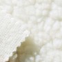 Sheepskin fur fabric - white