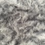 Extra long pile fur fabric - silver