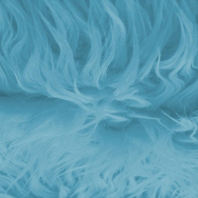 Extra long hair fur fabric - turquoise