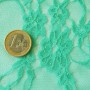 Elastic lace fabric - green