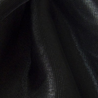Tissu voile brillant cristal - noir