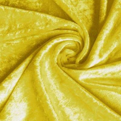 Velvet panne fabric - yellow