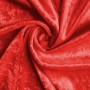 Tissu panne de velours - rouge