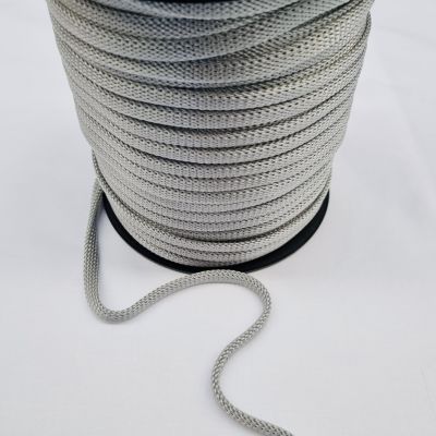 Cordón trenzado 10 mm - gris