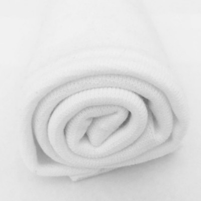 Tissu bord côte tubulaire - blanc