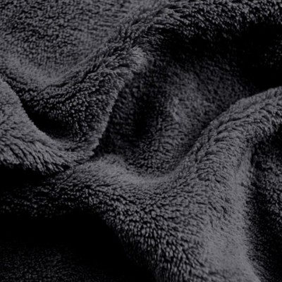Fabric comforter/fleece pilou - black