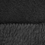 Fabric comforter/fleece pilou - black