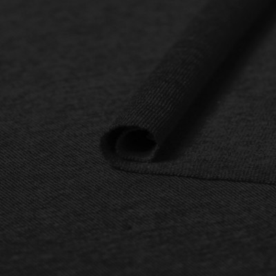 Tissu jersey coton spandex - noir
