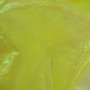 tissu irisé brillant froissé - jaune
