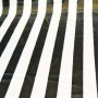 Carnival satin fabric - white/black stripes