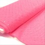 Sequined elastane tulle fabric - fluorescent pink