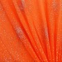 Tulle élastique pailleté - orange / argent (résille lycra®)