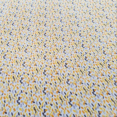 Tela de algodón impreso gotas de agua amarilla plana