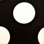 Flamenco cotton fabric black dots 32mm white