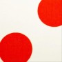 Flamenco cotton fabric white dots 32 mm red