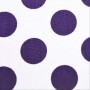 Flamenco cotton fabric white dots 14 mm purple