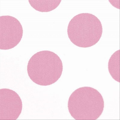Flamenco cotton fabric white dots 14 mm pink