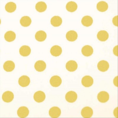 Flamenco cotton fabric white dots 6mm yellow