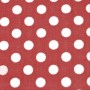 Flamenco cotton fabric red dots 6mm white