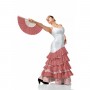 Coton flamenco rouge pois 6mm blanc