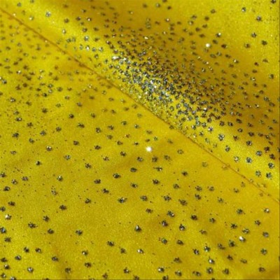 Large sequin lycra fabric - yellow
