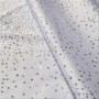 Large sequin lycra fabric - white