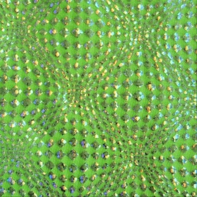 Fancy sequin lycra fabric - green - 1