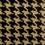 Leatherette fabric - bronze houndstooth
