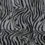 Tejido polipiel - zebra gris