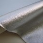 Fire retardant leatherette fabric - silver - 1