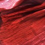 Tissu lamé froissé -  rouge (laser)