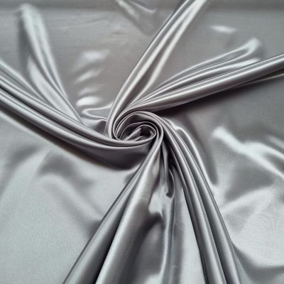 Satin fabric - silver