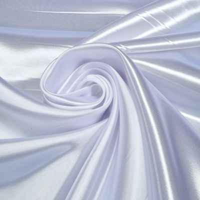 Satin fabric - white