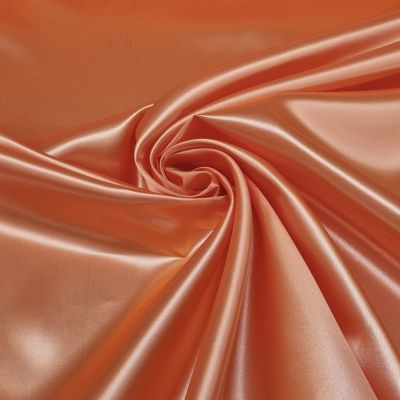 Satin fabric - fluorescent orange