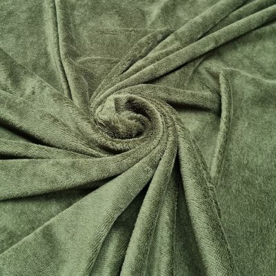 Bamboo terry cloth fabric - fern