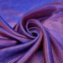 Changeable organza fabric - purple/red 50 meters roll