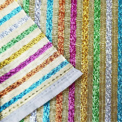Lurex fabric - fine stripes