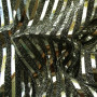 Striped party fabric - silver